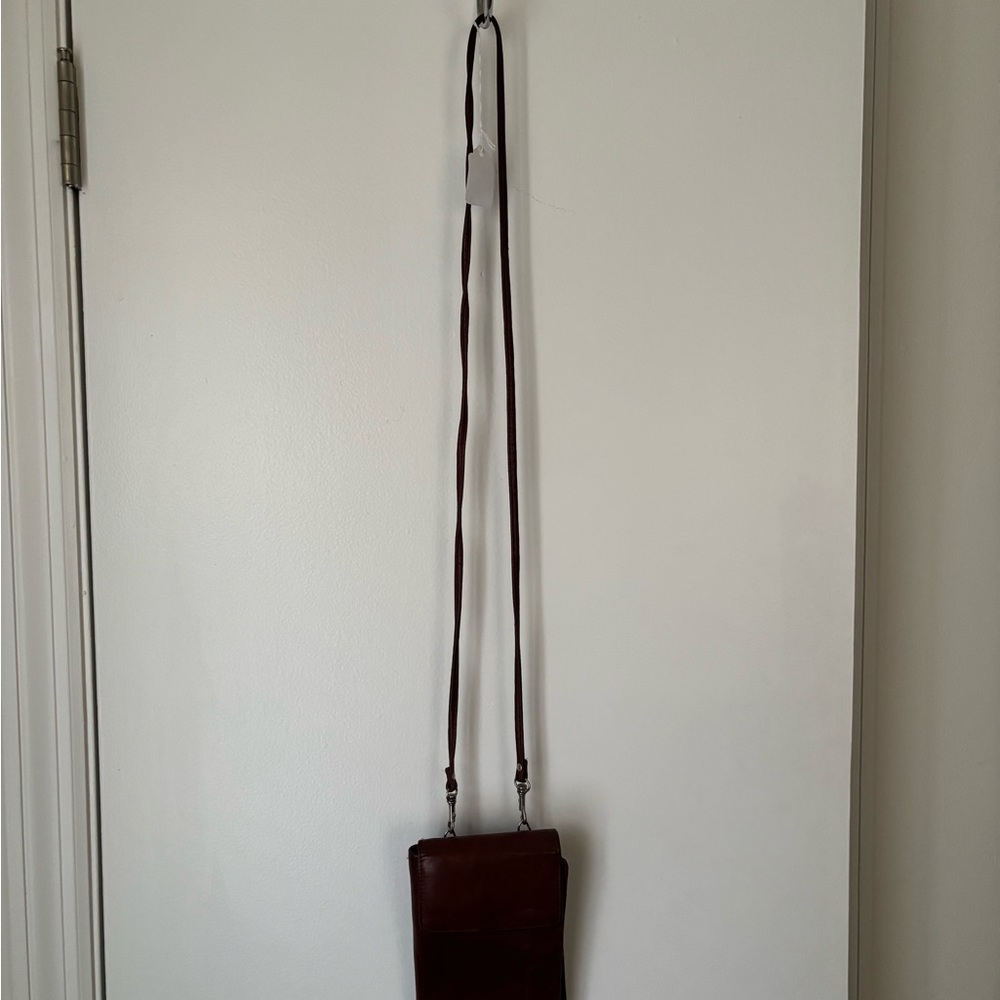 Wilson Leather Crossbody Bag - Rich Brown